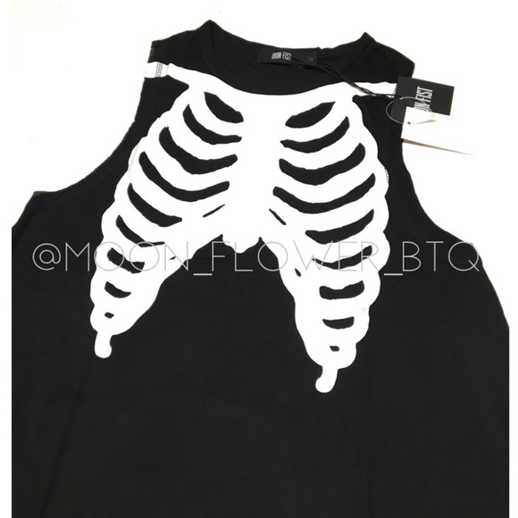 Iron Fist Bone In Skeleton Trapeze Tank Dress - Picture 3 of 13